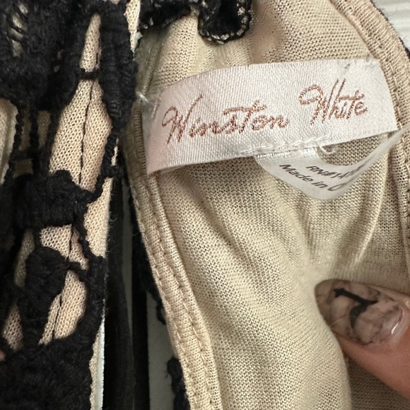 Winston white black lace romper - Picture 5 of 7